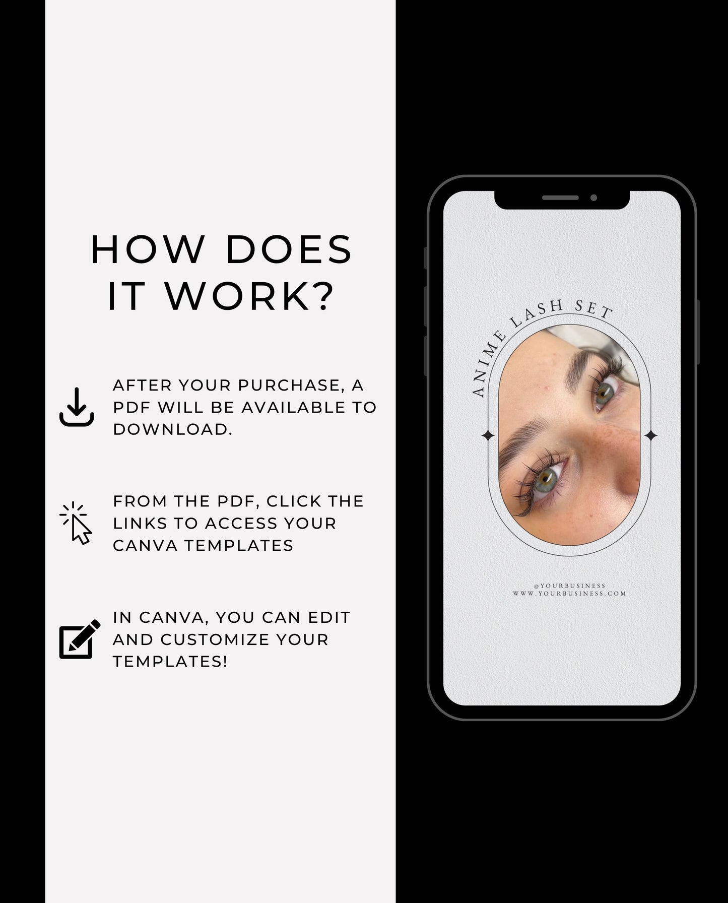 100+ SLEEK & MINIMAL INSTAGRAM TEMPLATES FOR LASH ARTISTS AND LASH SALONS